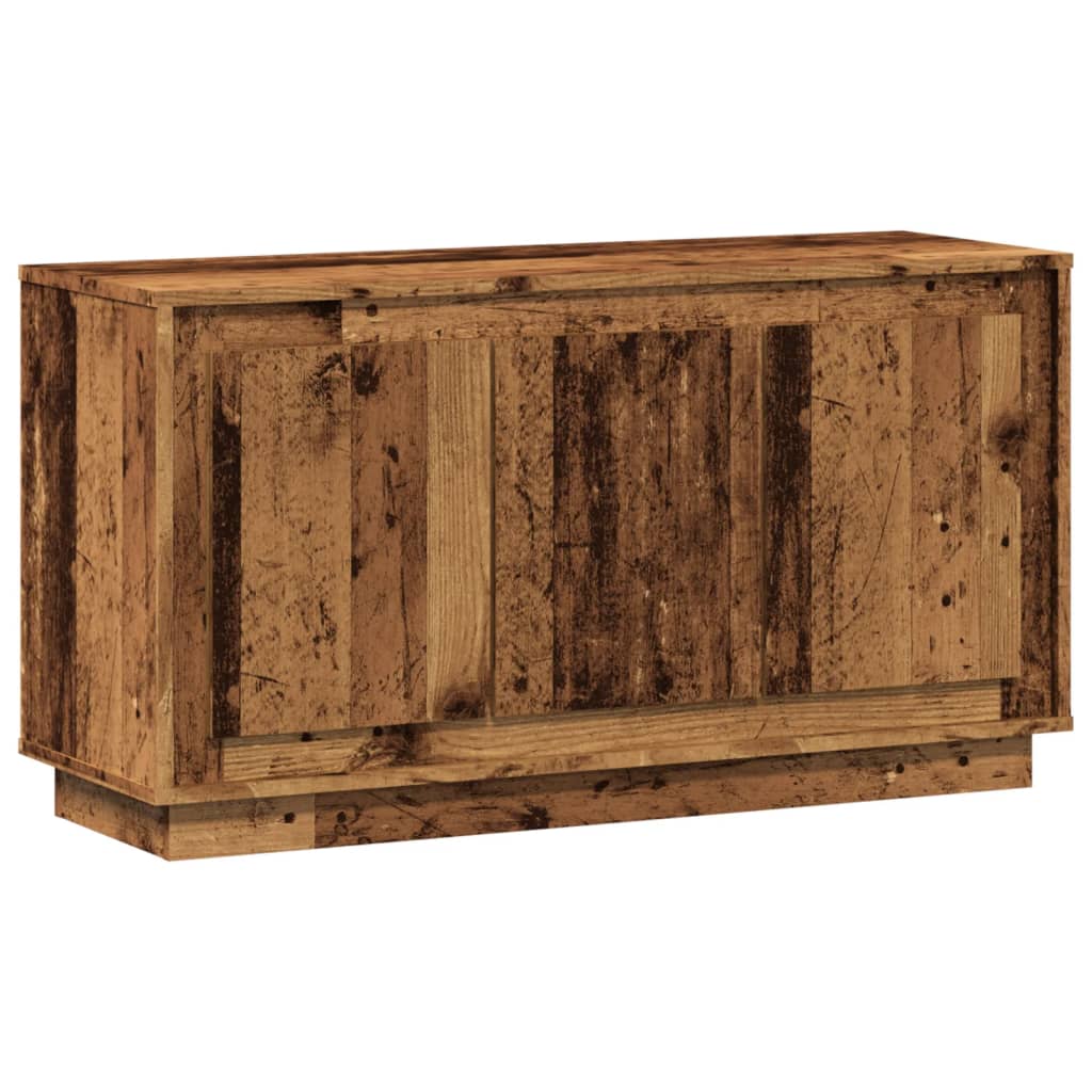 skænk 102x35x55 cm konstrueret træ antikt trælook