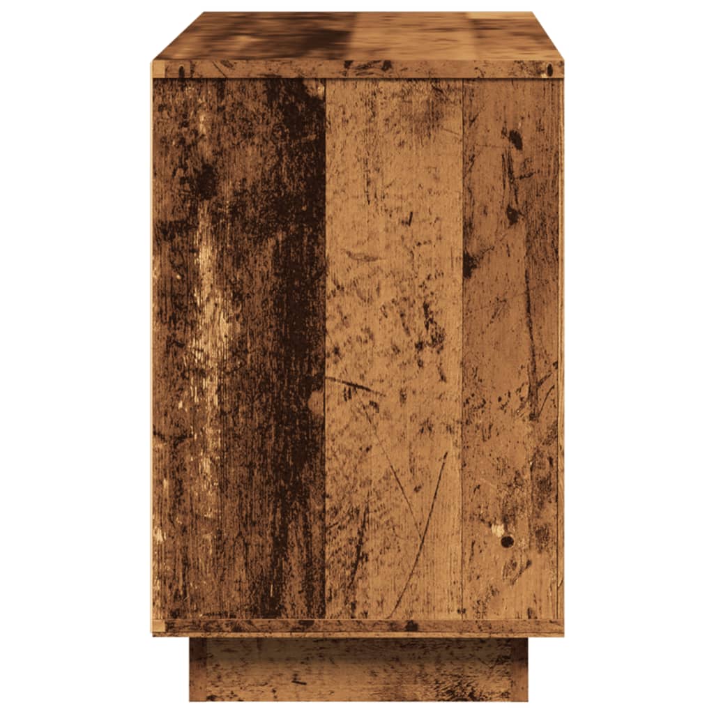 skænk 102x35x55 cm konstrueret træ antikt trælook