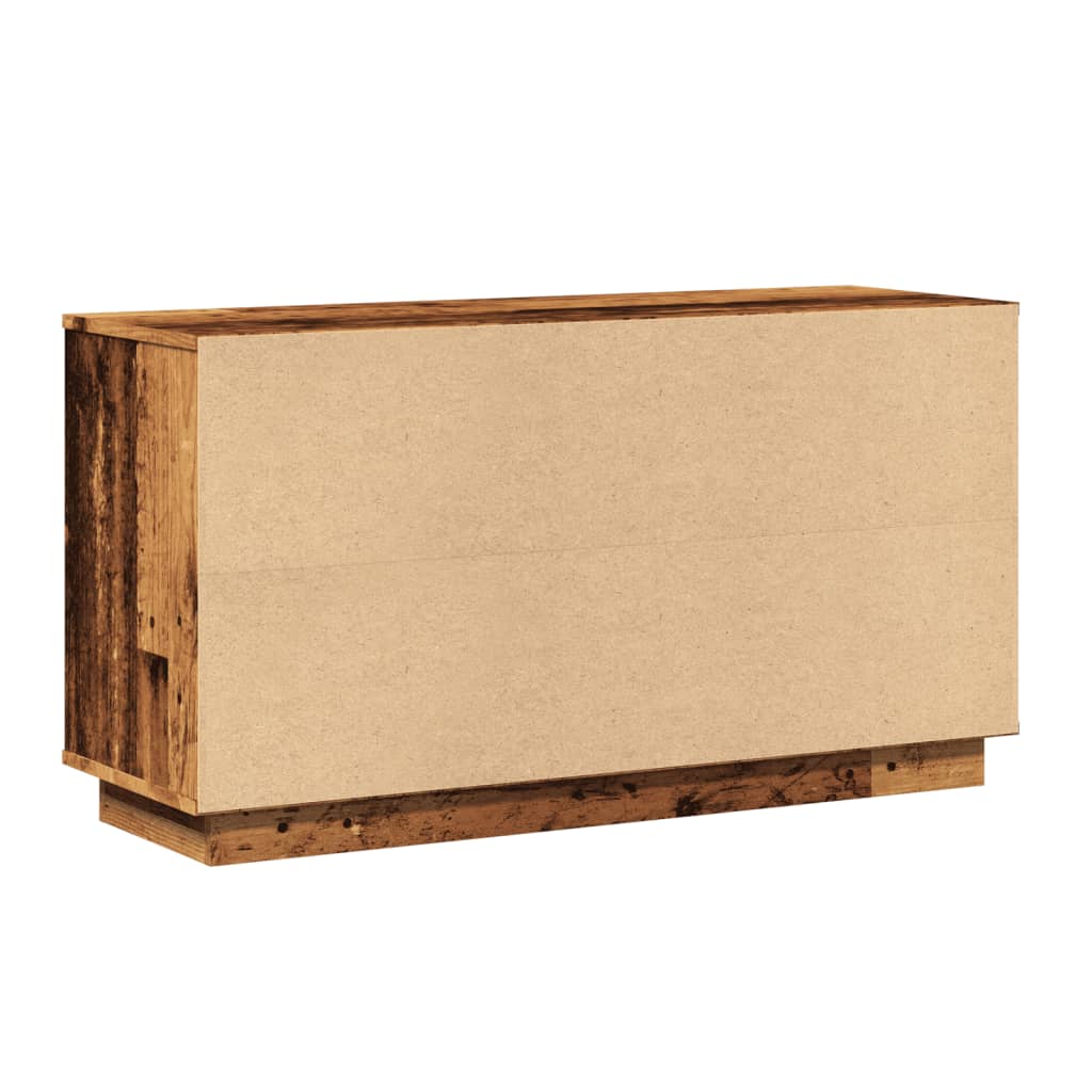 skænk 102x35x55 cm konstrueret træ antikt trælook