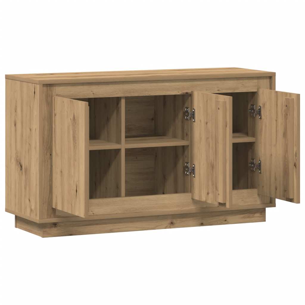 skænk håndlavet eg 102x35x55 cm konstrueret træ