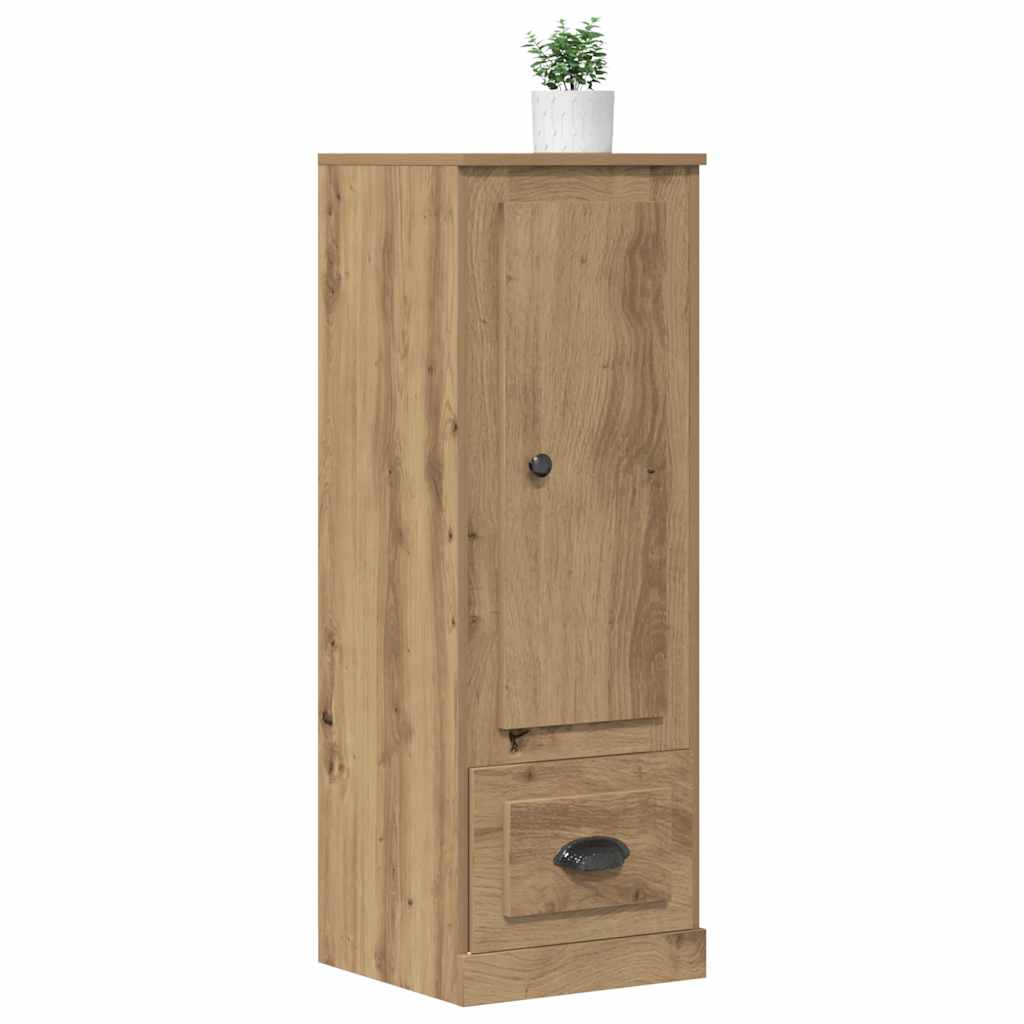 skænk 36x35,5x103,5 cm konstrueret træ egetræsfarve