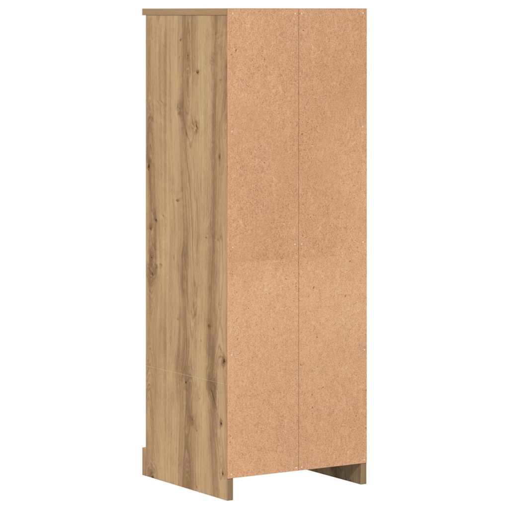 skænk 36x35,5x103,5 cm konstrueret træ egetræsfarve