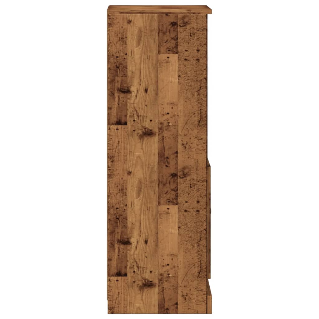 skab 36x35,5x103,5 cm konstrueret træ gammelt træ-look