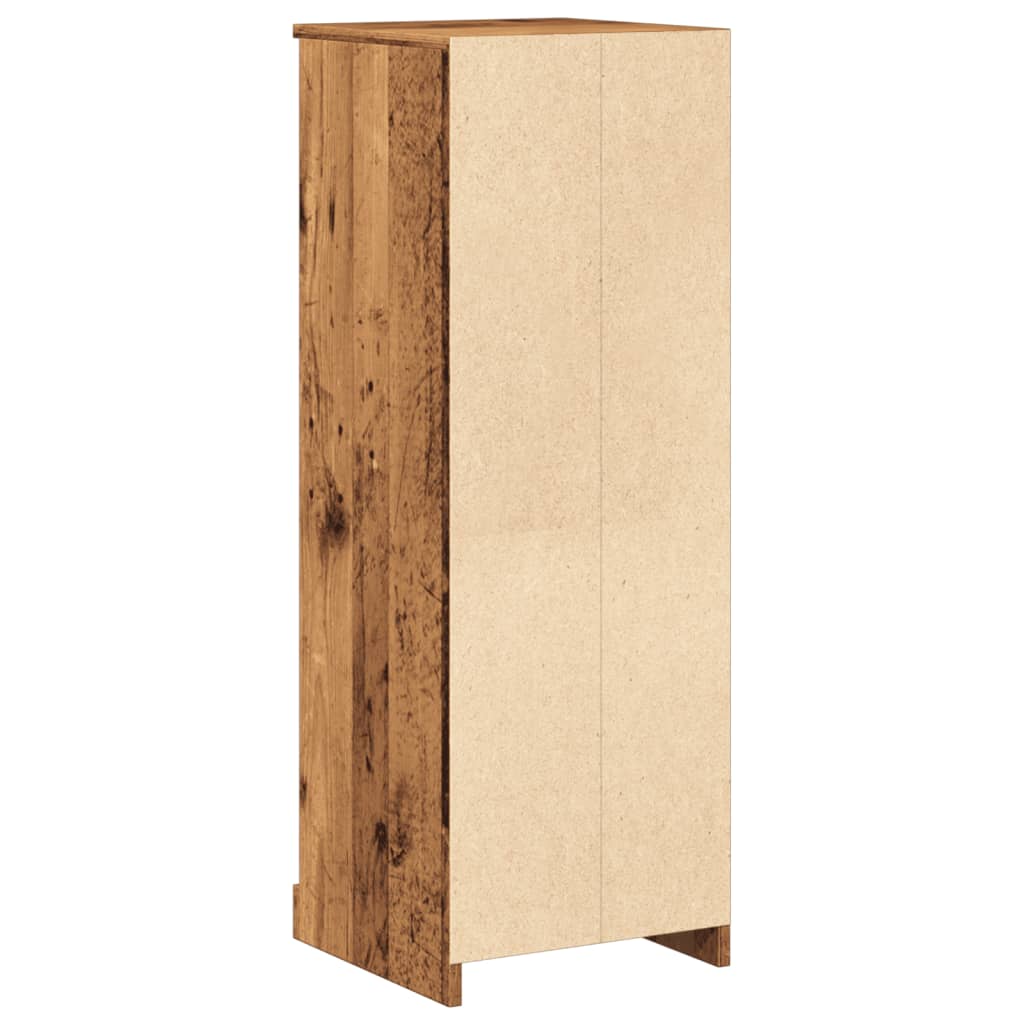 skab 36x35,5x103,5 cm konstrueret træ gammelt træ-look