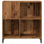 vinylskab 84,5x38x89 cm konstrueret træ antikt trælook