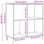 vinylskab 84,5x38x89 cm konstrueret træ kunsteg