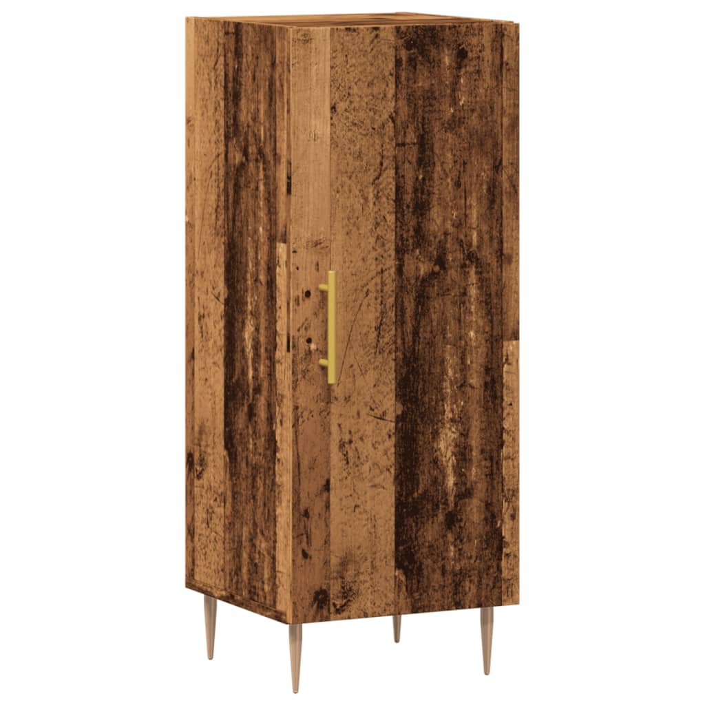 skab 34,5x34x90 cm konstrueret træ antikt træ