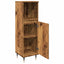 badeværelsesskab 30x30x100 cm konstrueret træ gammelt trælook