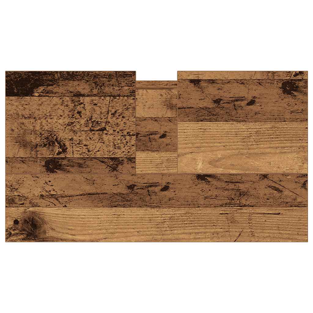 badeværelsesskab 58x33x60 cm konstrueret træ antikt træ
