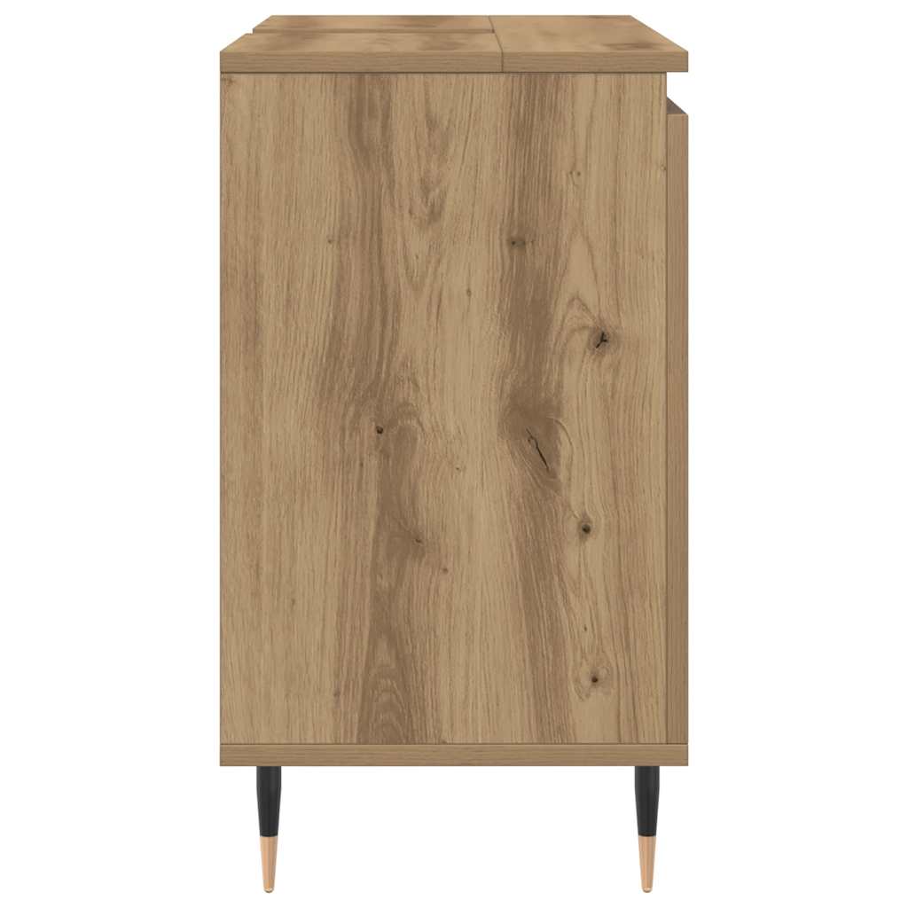badeværelsesskab 58x33x60 cm konstrueret træ kunsteg