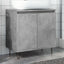 badeværelsesskab 58x33x60 cm konstrueret træ betongrå