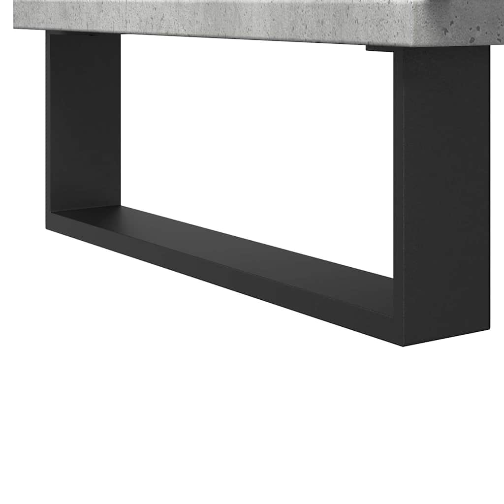badeværelsesskab 58x33x60 cm konstrueret træ betongrå