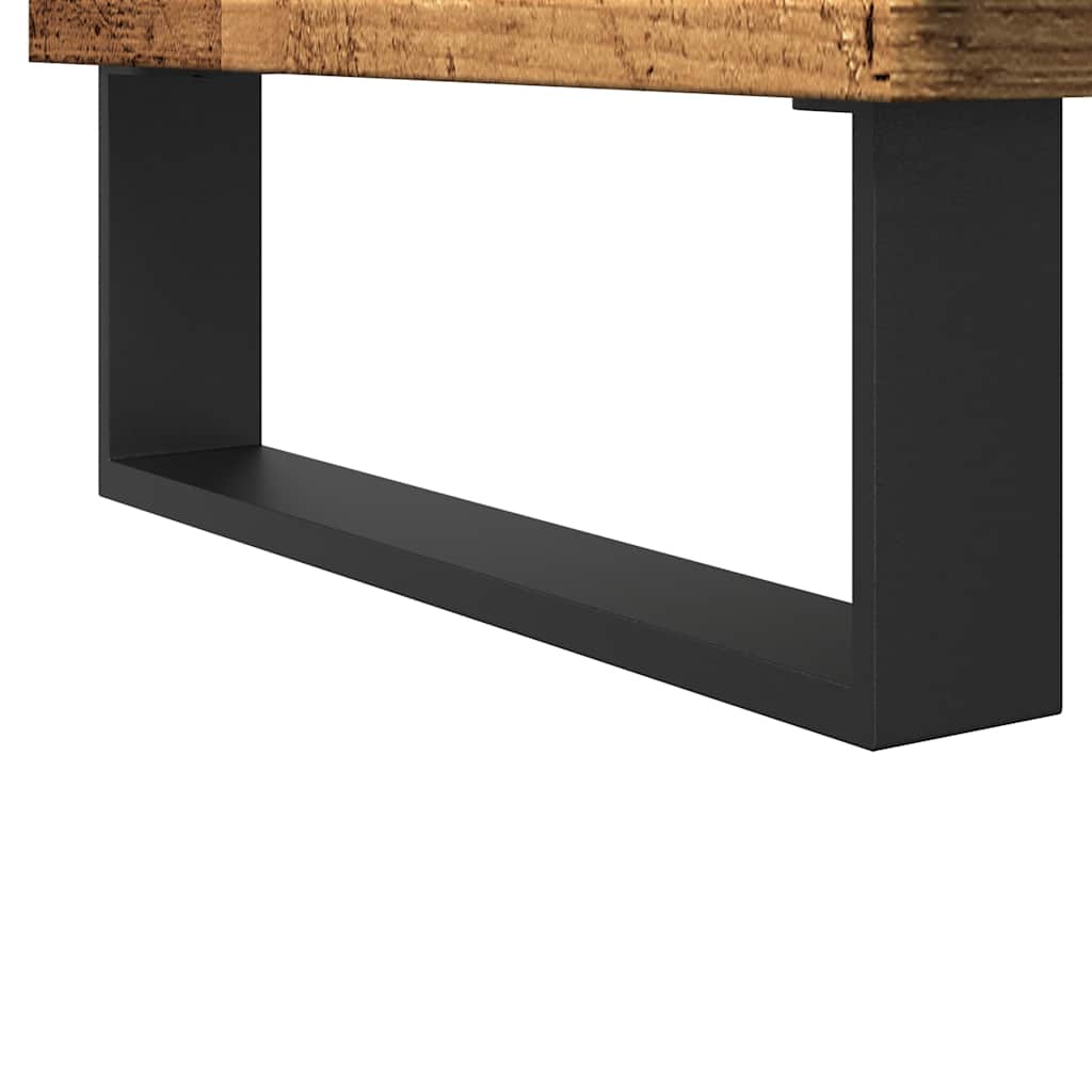 badeværelsesskab 58x33x60 cm konstrueret træ antikt træ