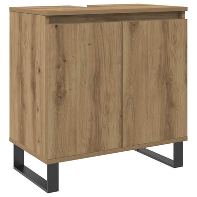badeværelsesskab 58x33x60 cm konstrueret træ kunsteg
