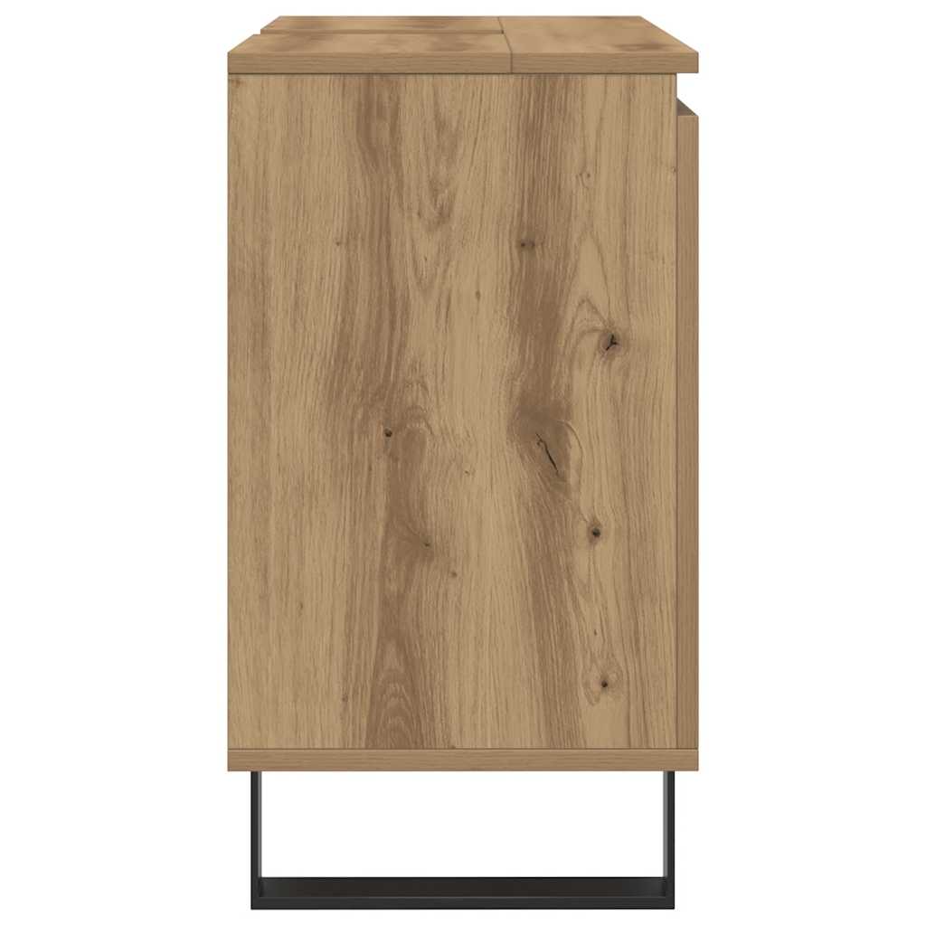 badeværelsesskab 58x33x60 cm konstrueret træ kunsteg