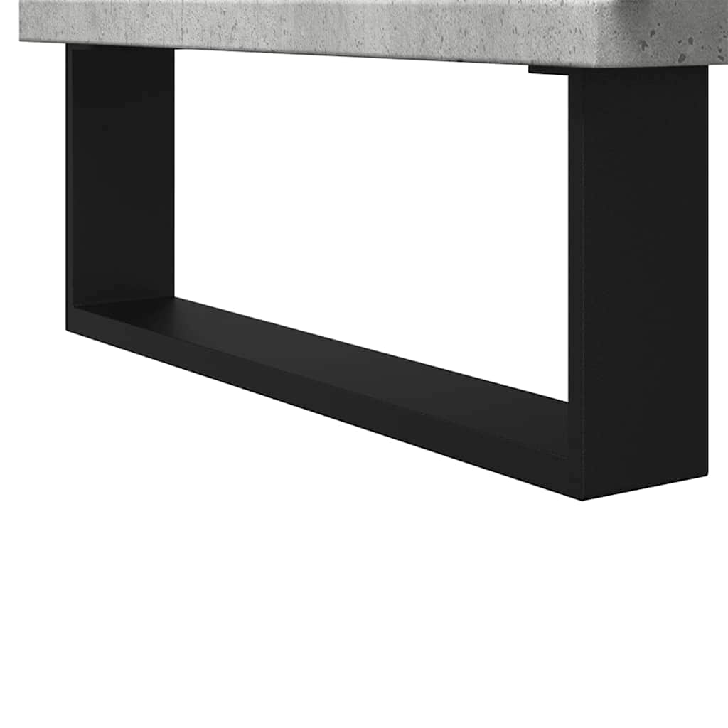 underskab til badeværelse 65x33x60 cm konstrueret træ betongrå