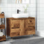 badeværelsesskab 80x33x60 cm konstrueret træ gammelt træ-look