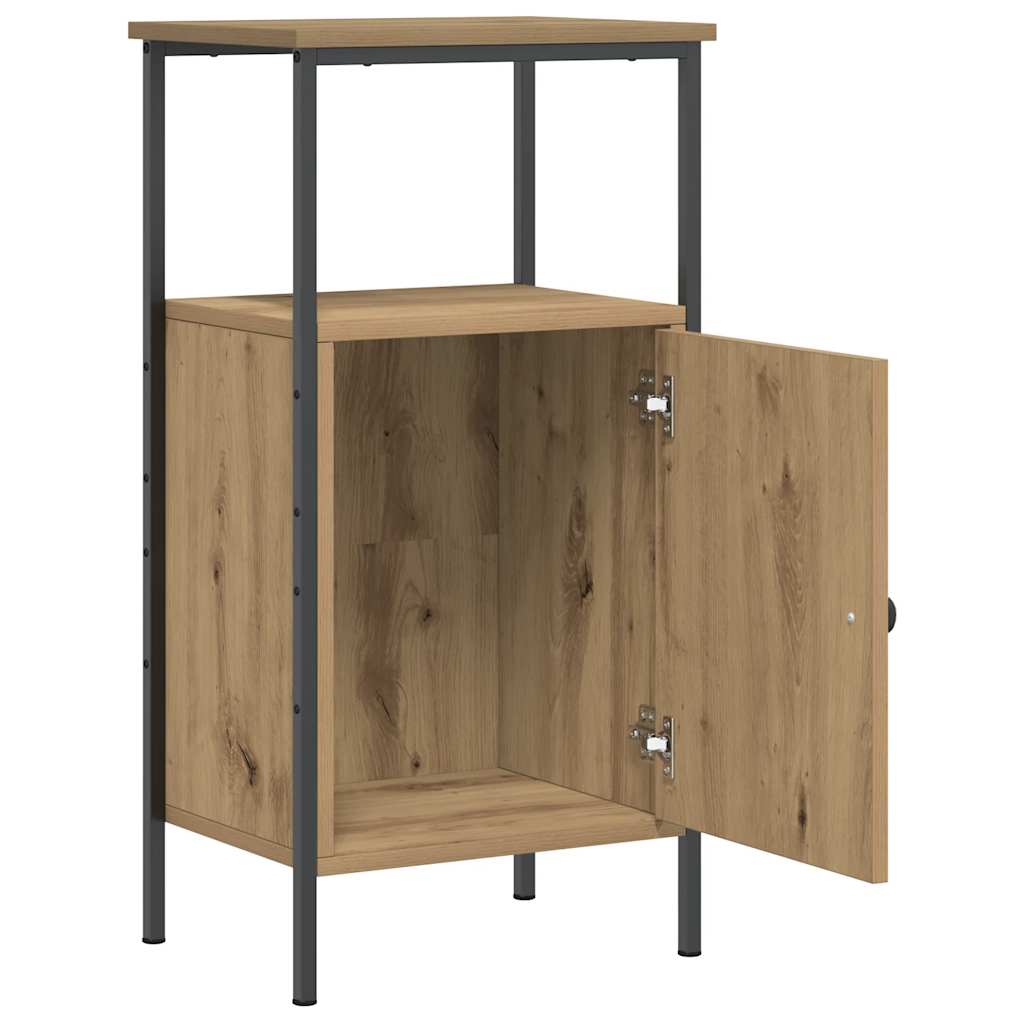 sengeborde 2 stk. 41x31x80 cm konstrueret træ kunsteg