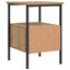 sengeborde 2 stk. 34x36x50 cm konstrueret træ kunsteg