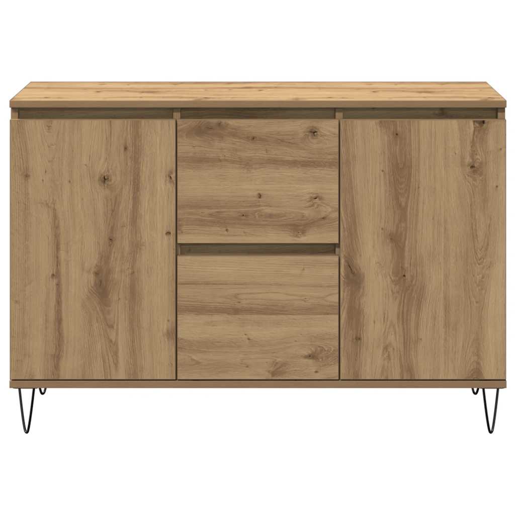 skænk 101,5x35x70 cm konstrueret træ kunsteg