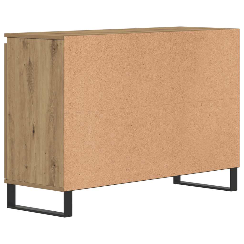 skænk 101,5x35x70 cm konstrueret træ kunsteg
