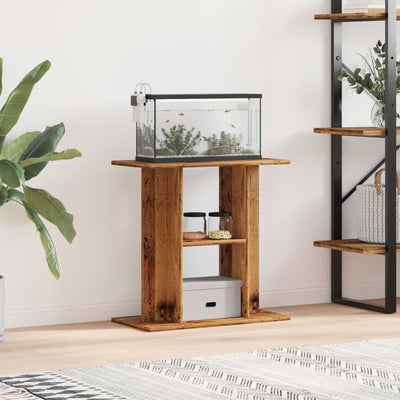 akvariestativ gammelt træ 60x30x60 cm konstrueret træ
