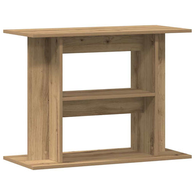 akvariestativ håndlavet eg 80x35x60 cm konstrueret træ
