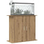 akvariestativ håndlavet eg 81x36x73 cm konstrueret træ