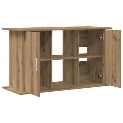 akvariestativ håndlavet eg 101x41x58 cm konstrueret træ