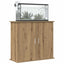 akvariestativ håndlavet eg 81x36x73 cm konstrueret træ