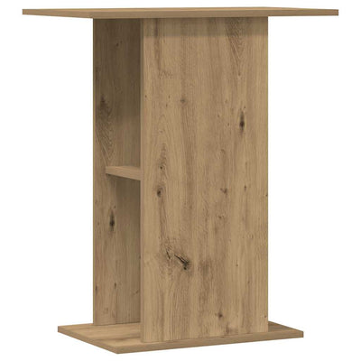 akvariestativ håndlavet eg 36x60,5x72,5 cm konstrueret træ