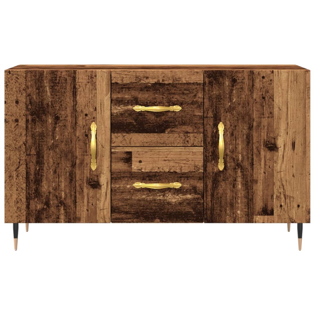 skænk 100x36x60 cm konstrueret træ gammelt træ-look