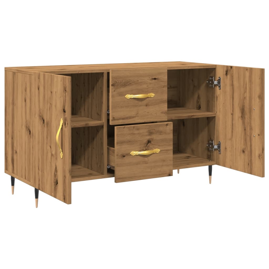 skænk 100x36x60 cm konstrueret træ kunsteg