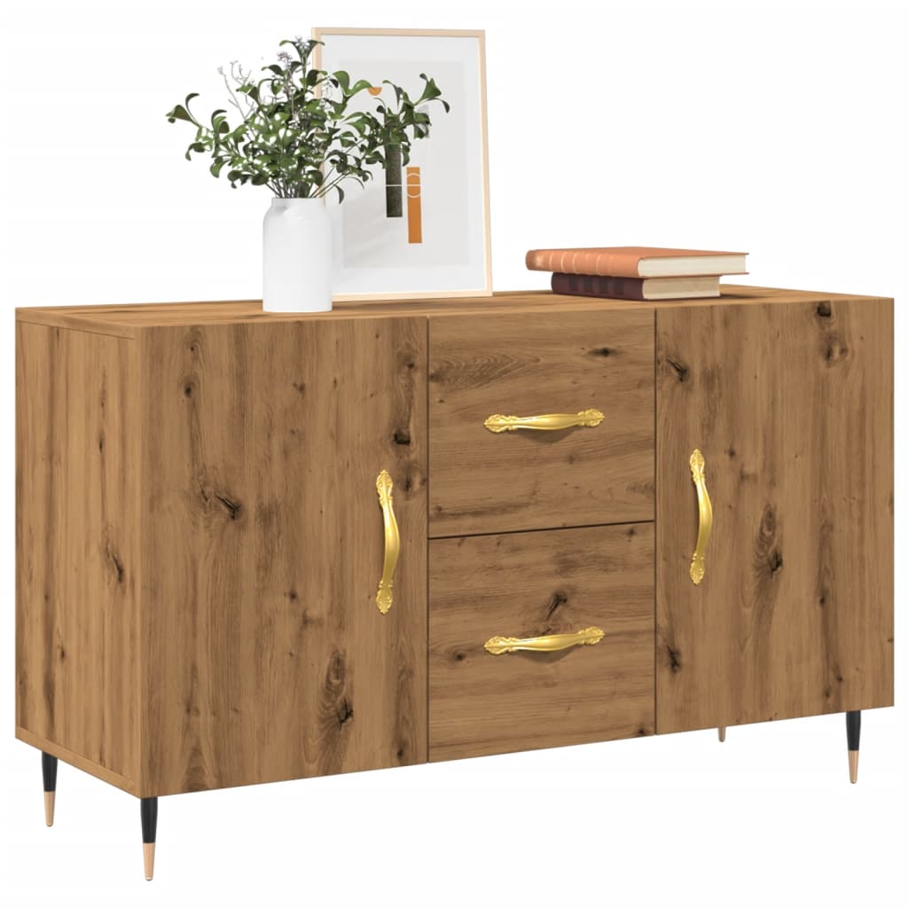 skænk 100x36x60 cm konstrueret træ kunsteg