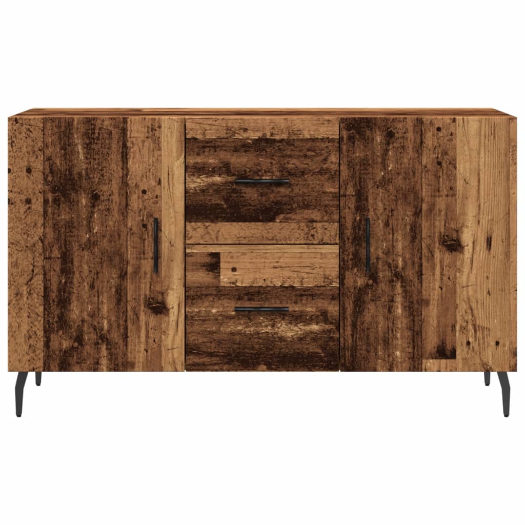 skænk 100x36x60 cm konstrueret træ gammelt træ-look