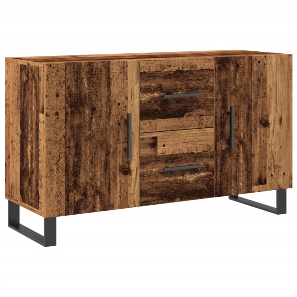 skænk 100x36x60 cm konstrueret træ gammelt træ-look