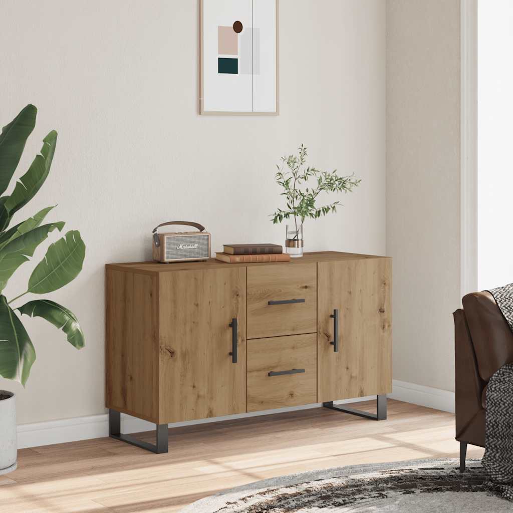 skænk 100x36x60 cm konstrueret træ kunsteg