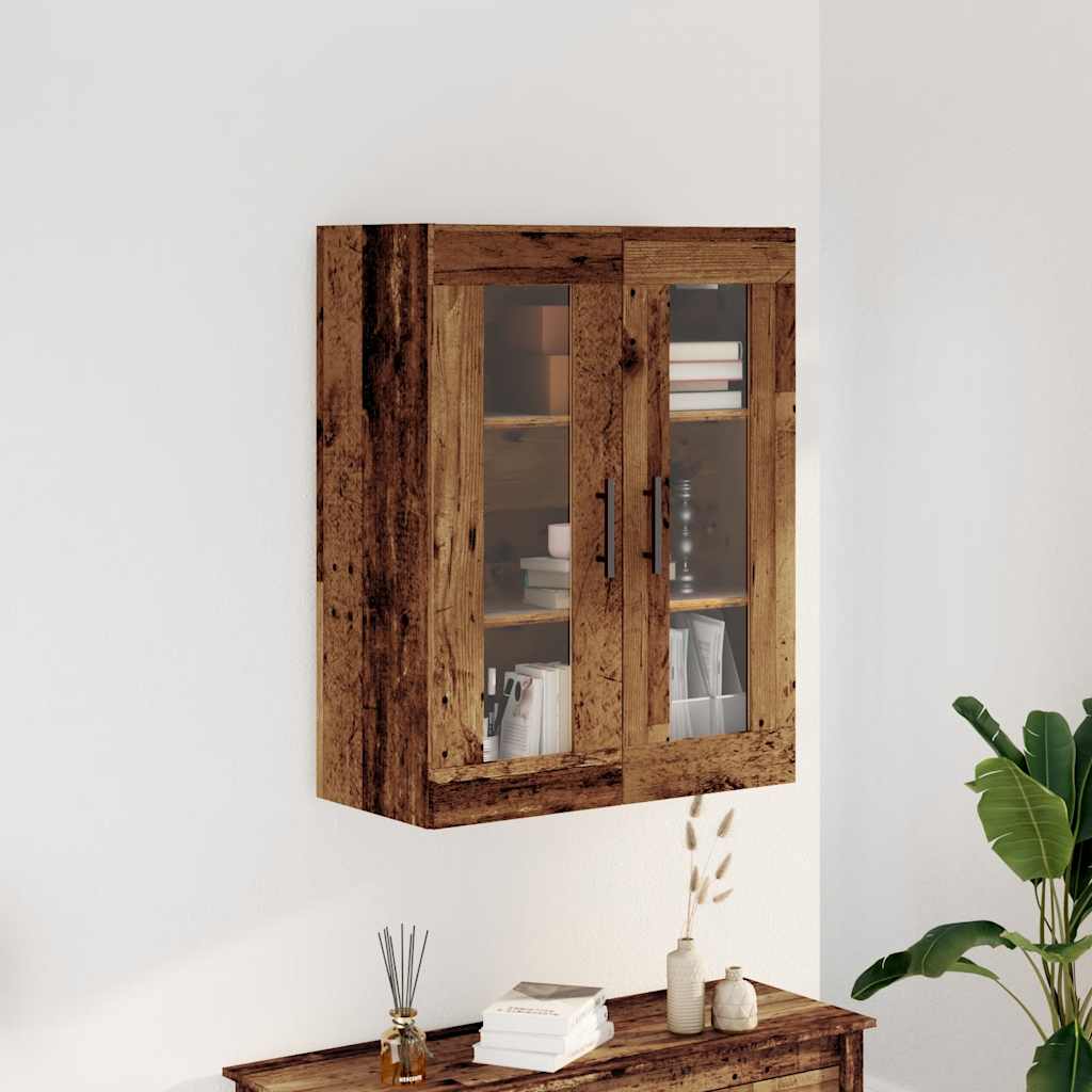 skænk 69,5x34x90 cm konstrueret træ antikt trælook