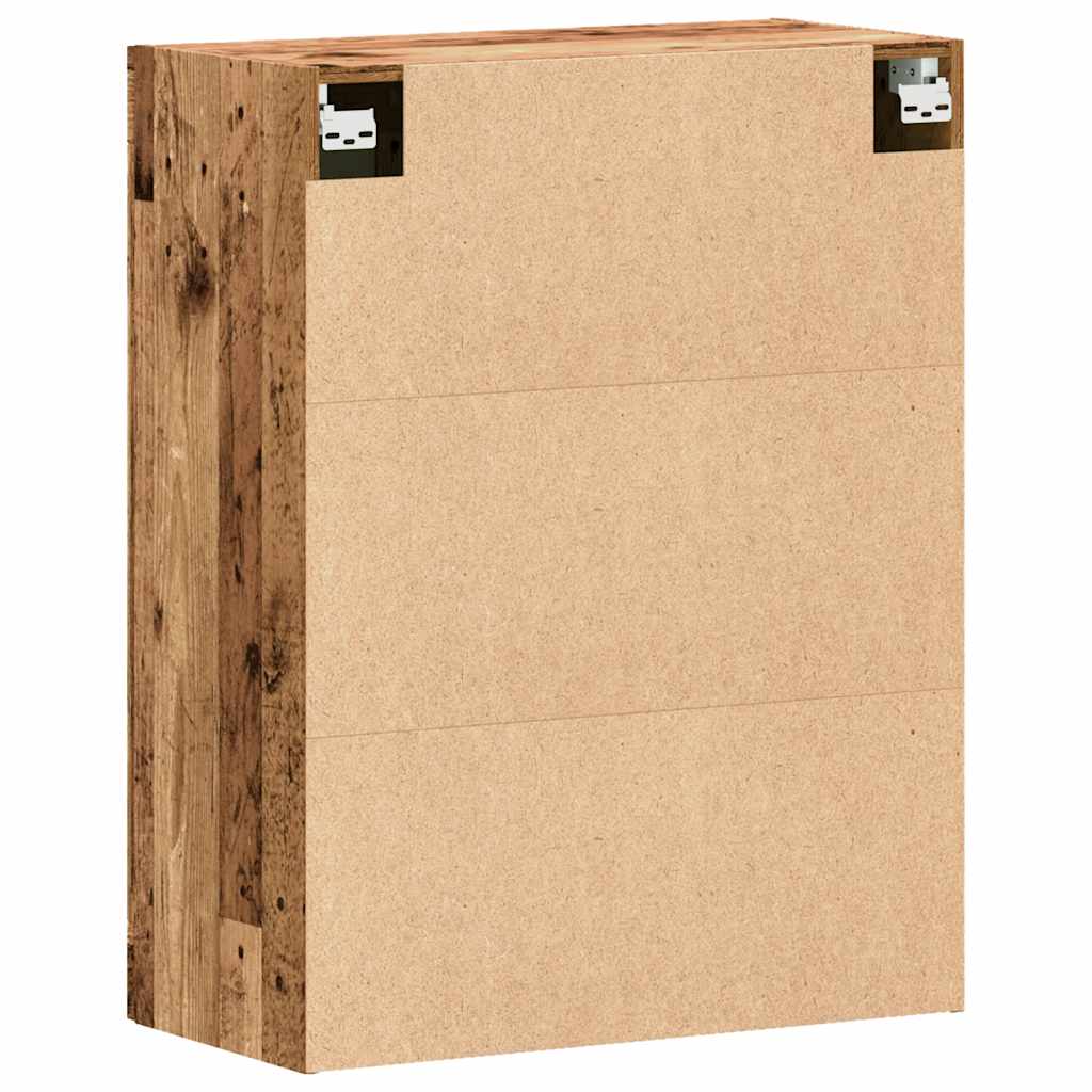 skænk 69,5x34x90 cm konstrueret træ antikt trælook