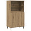 skab 60x36x110 cm konstrueret træ egetræsfarve