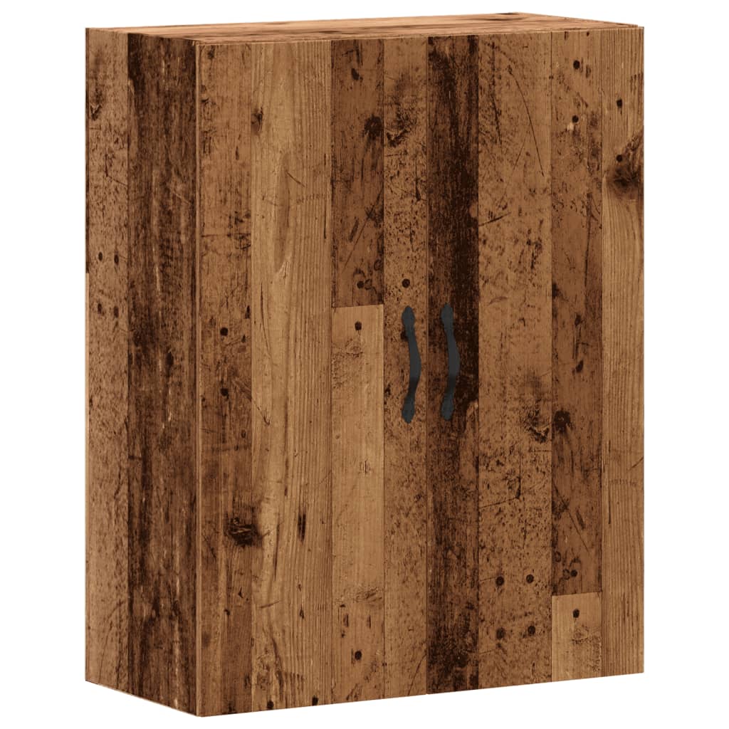 vægskab 69,5x34x90 cm konstrueret træ gammelt træ-look