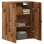vægskab 69,5x34x90 cm konstrueret træ gammelt træ-look
