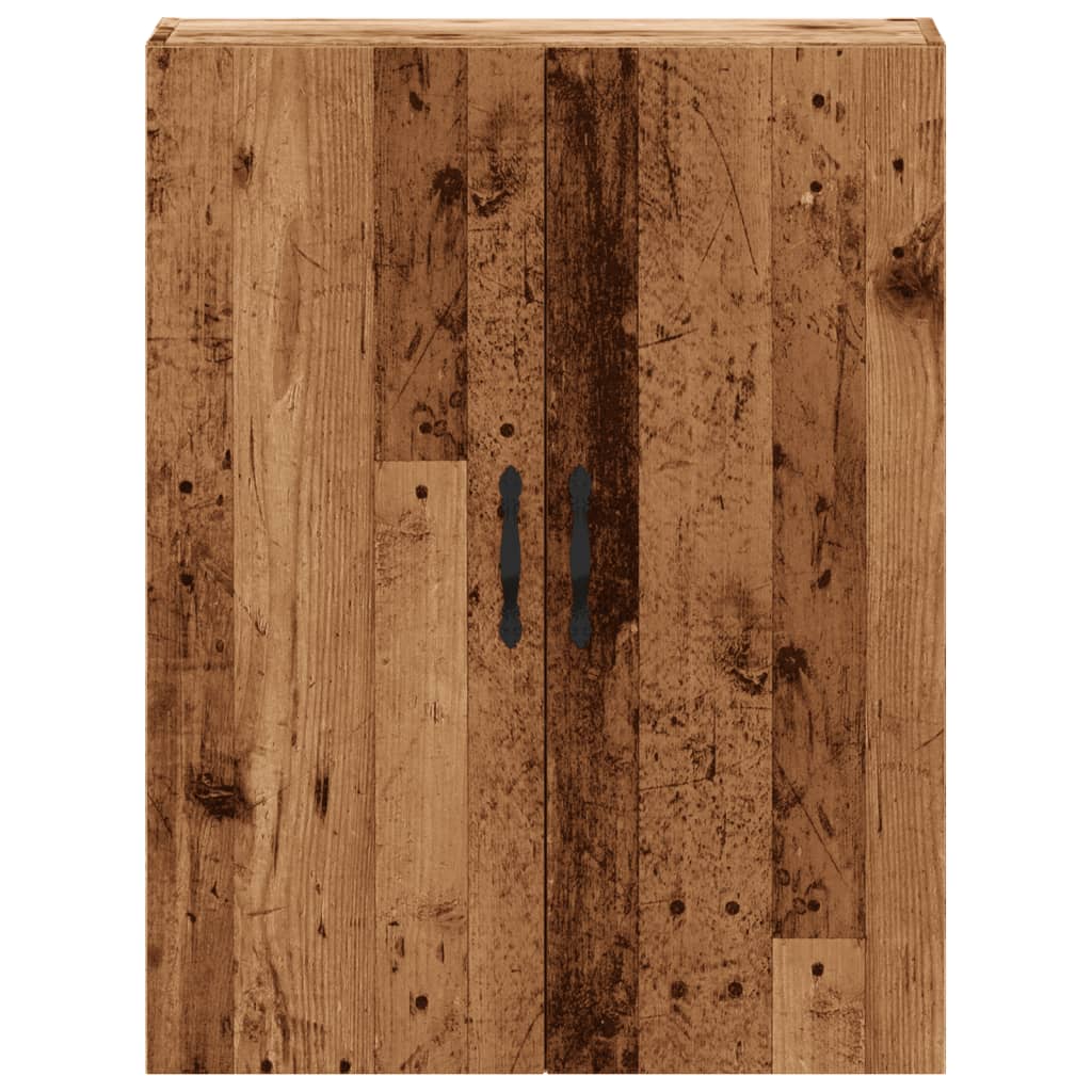 vægskab 69,5x34x90 cm konstrueret træ gammelt træ-look