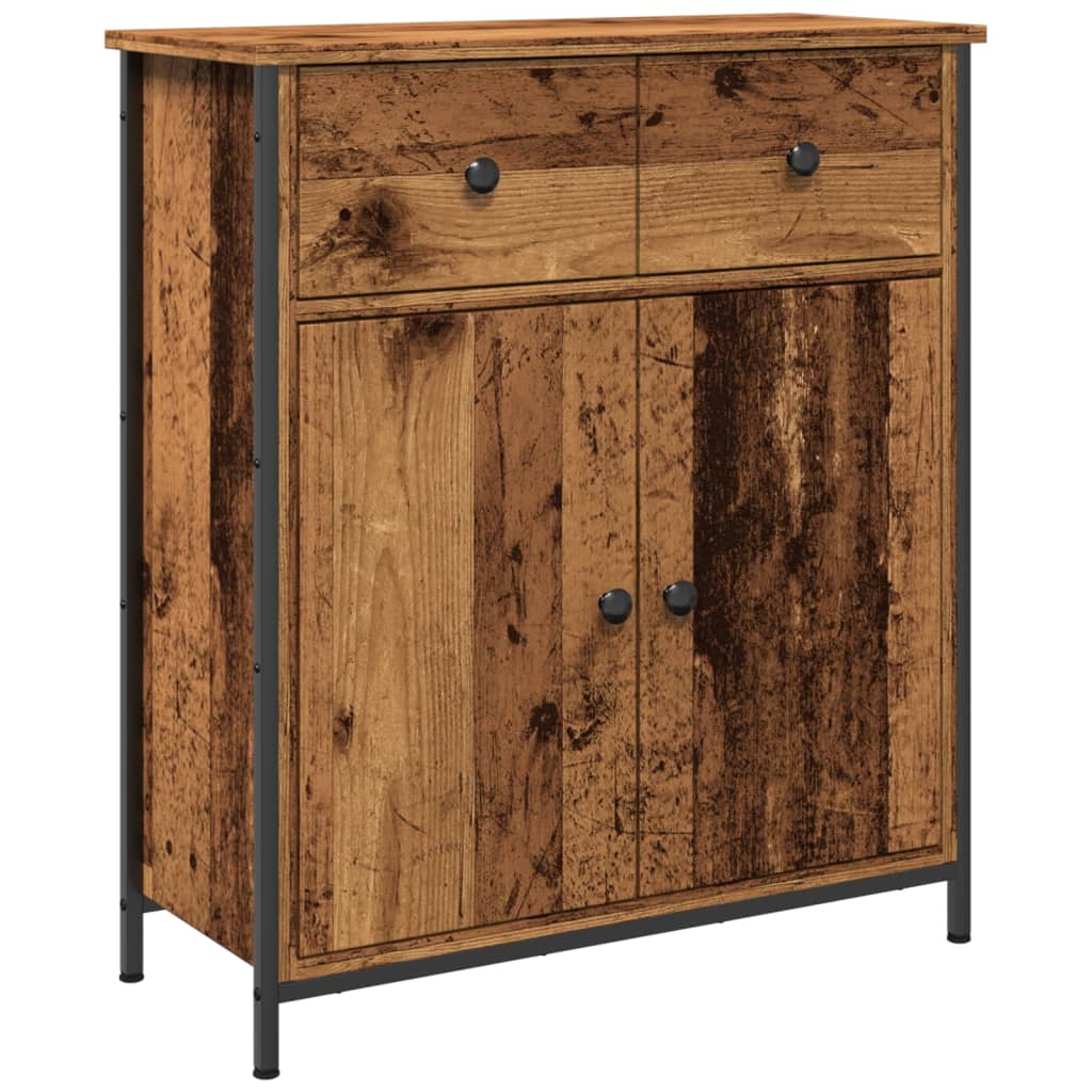 skab 70x30x80 cm konstrueret træ antikt trælook