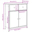 skab 70x30x80 cm konstrueret træ antikt trælook