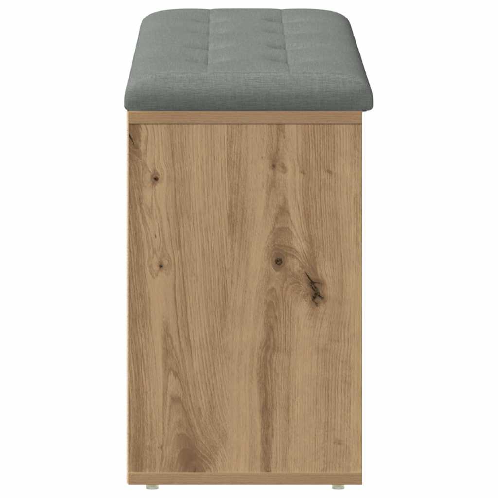 skobænk 102x32x50 cm konstrueret træ kunsteg