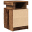 sengeborde 2stk. 35x39x55cm LED konstrueret træ gammelt trælook