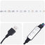 sengebord 35x39x55 cm LED-lys konstrueret træ kunsteg
