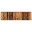 væghængte tv-borde 2 stk. 80x30x41 cm gammelt træ-look