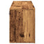væghængt tv-bord 100x30x41 cm gammelt træ-look